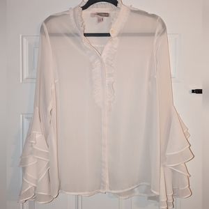 Forever21 Cream blouse M